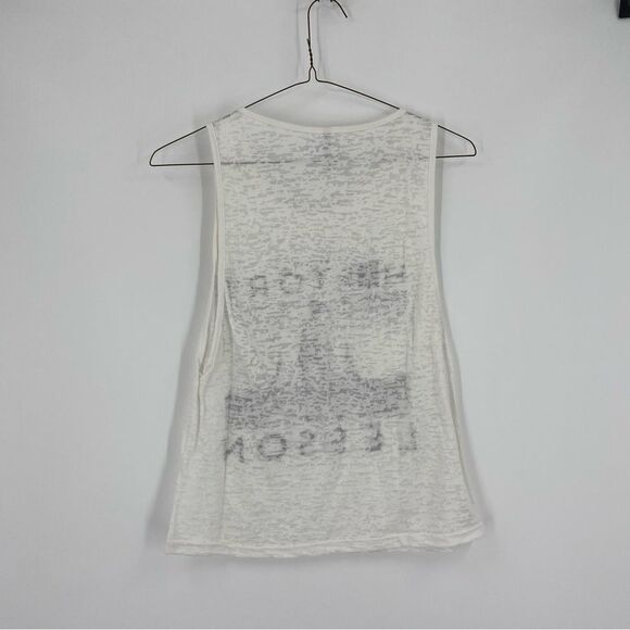 Women’s Scoop Neck Sleeveless Sheer Muscle Workout Top size M - Picture 4 of 4